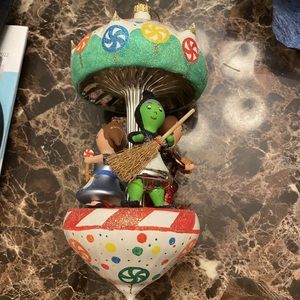 Hansel And Greta’s Carousel blown glass christmas ornament.